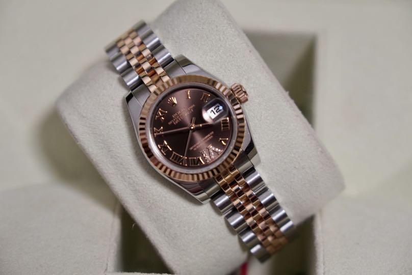 Rolex lady datejust 28 chocolate dial clearance