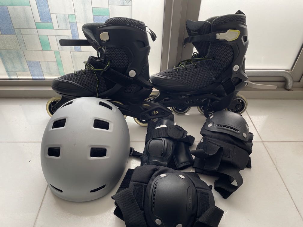 Roller Skates complete set oxelo 44 Uk size men, Sports Equipment
