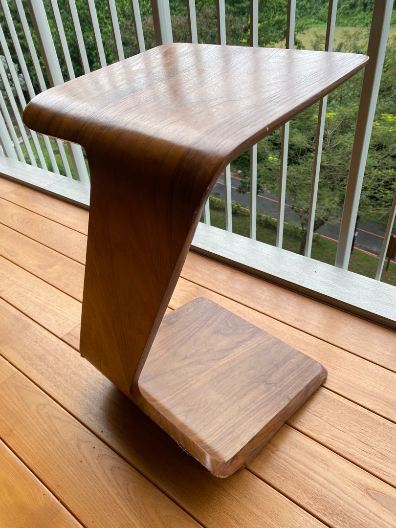 Solid wood sofa side table, Furniture & Home Living, Furniture, Other