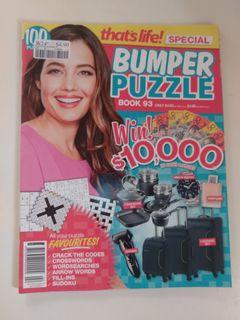 That's Life! Bumper Puzzle Magazine 2018. New