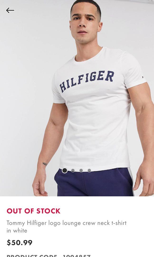 TOMMY HILFIGER LOGO LOUNGE CREW NECK TSHIRT SIZE L Men s