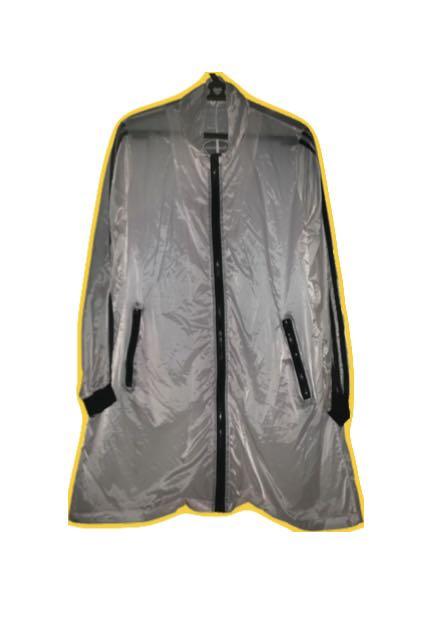 Transparent jacket (Category: Coats, Jackets and Outerwear) located in Mandaluyong City. Submitted by dessaint (Listing ID 1130921999, Image 1). Description: Good for working out or ootd.