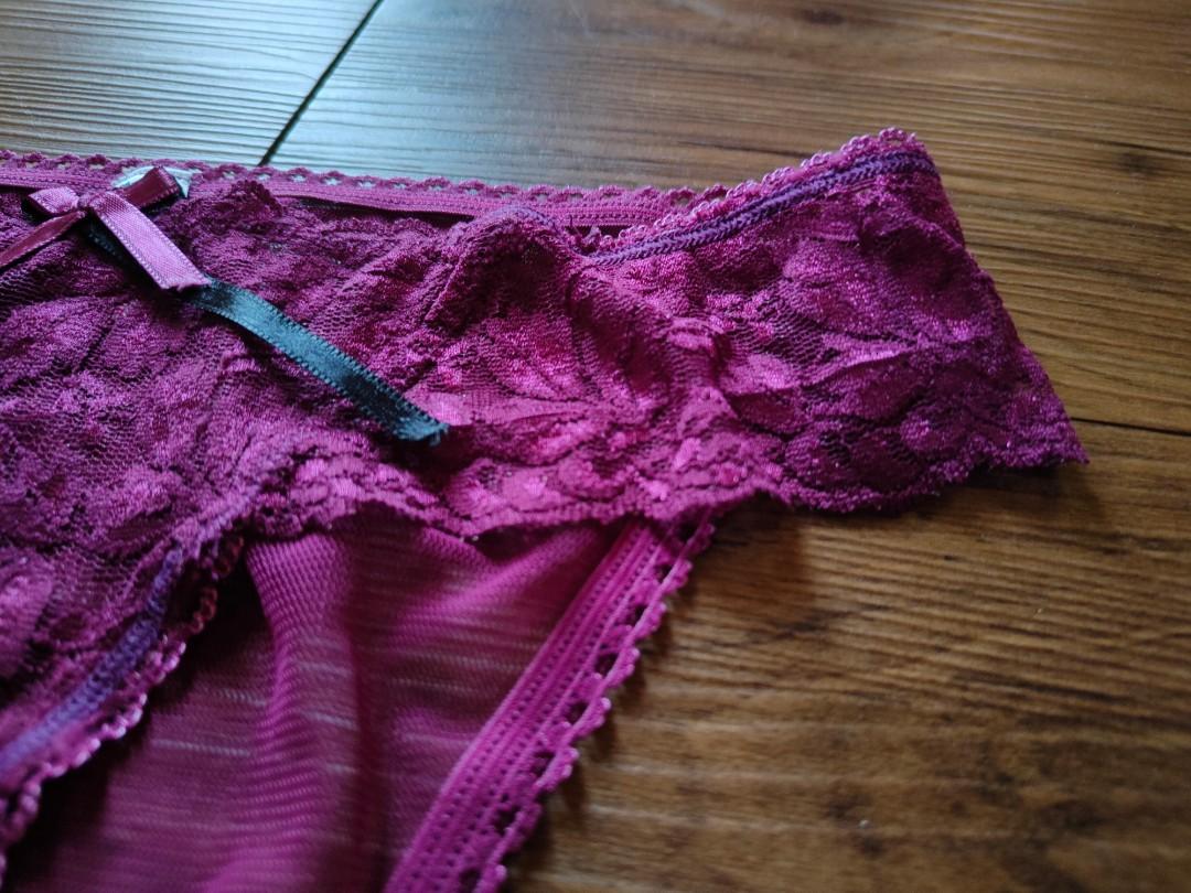 Turkish sexy purple lace panty underwear lingerie never used
