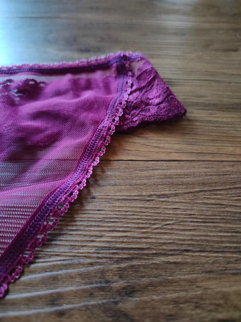 Turkish sexy purple lace panty underwear lingerie, Women's Fashion,  Bottoms, Jeans & Leggings on Carousell