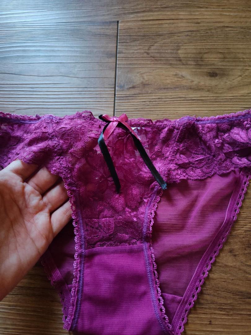 Turkish sexy purple lace panty underwear lingerie never used