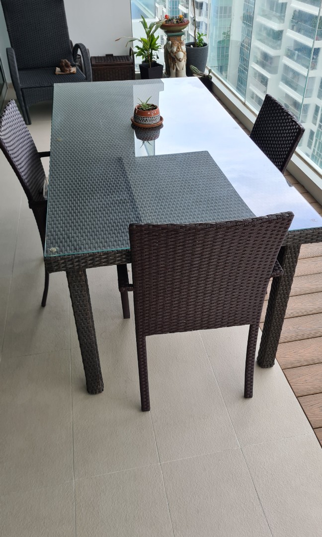 Used outdoor high top table and chairs store