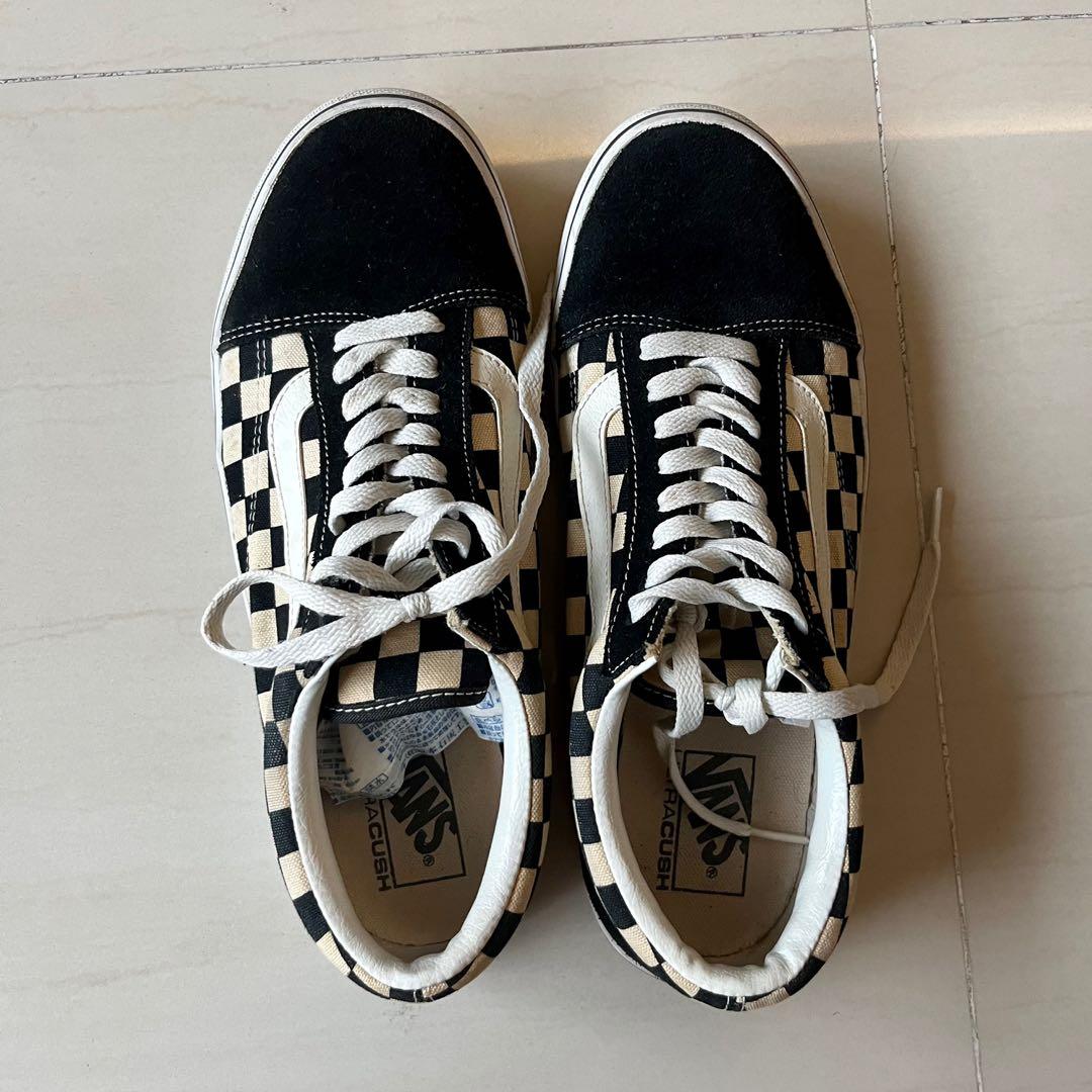 vans checkered shoes lace up