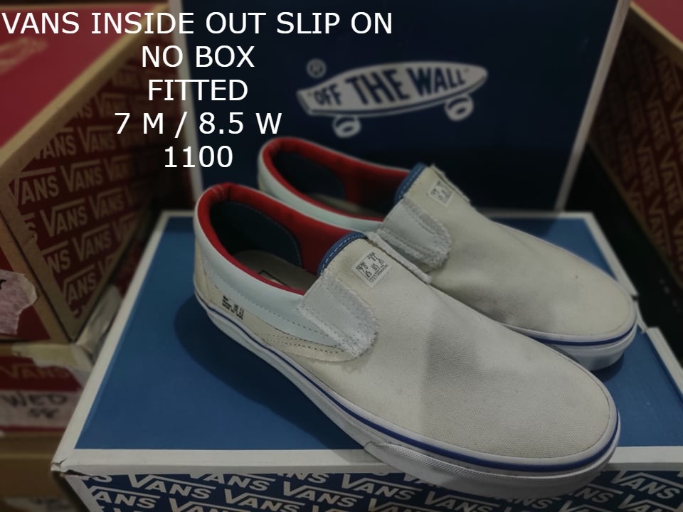 Vans inside out slip on sale