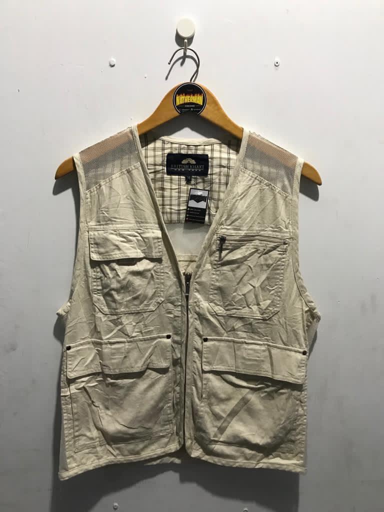 British hotsell khaki vest