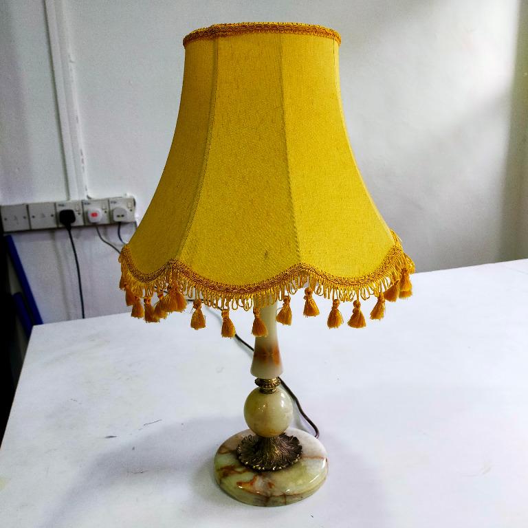Vintage brass and cheap marble table lamp
