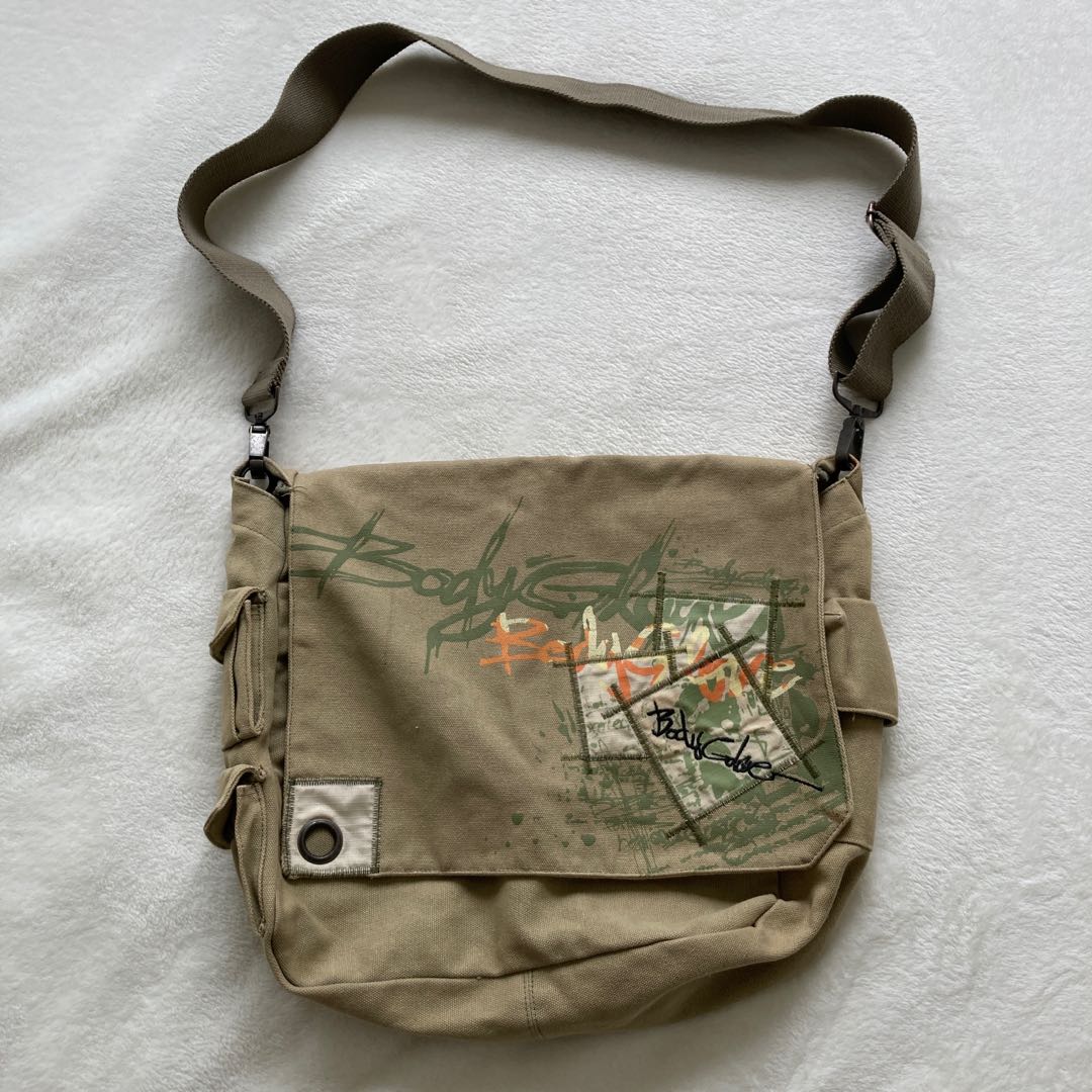 90s military vintage one shoulder bag