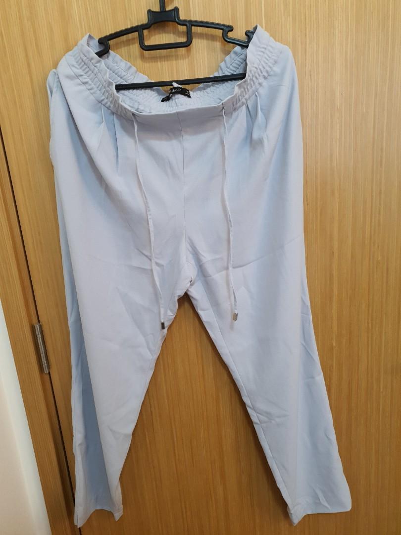 Zara Baby blue Joggers, Women's Fashion 