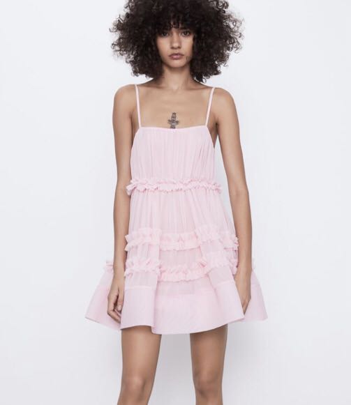 Pink tutu dress zara hotsell