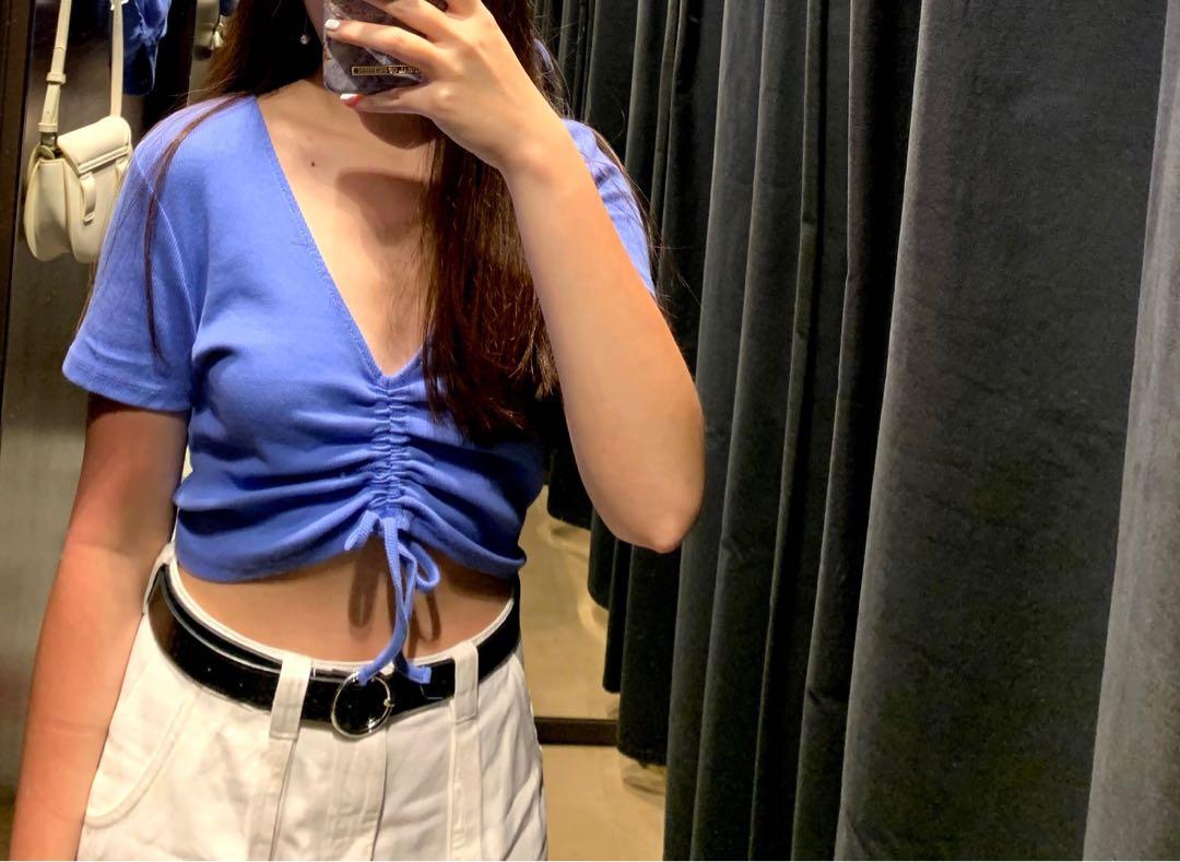 ruched top zara