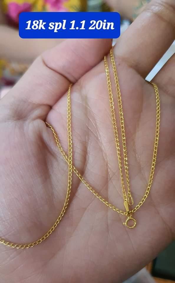 18K Saudi Gold cadena necklace, Women's Fashion, Jewelry ...