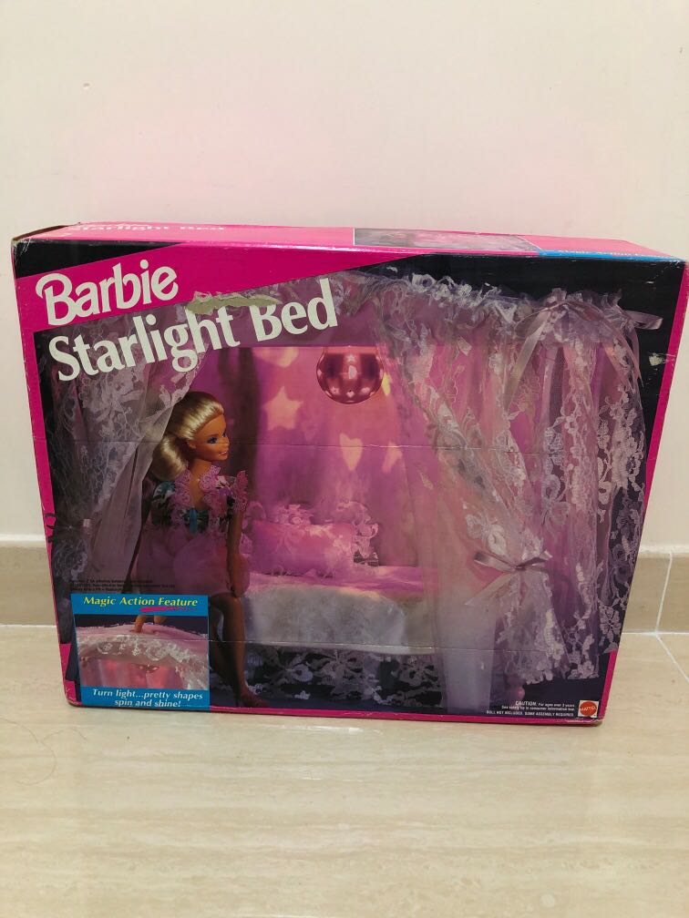 1991 vintage Mattel barbie starlight bed set