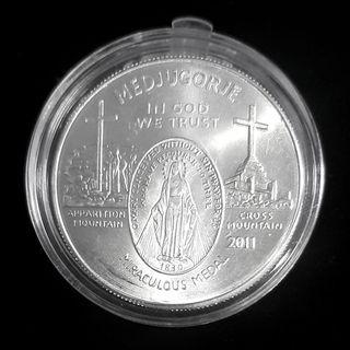 MEDJUGORJE MIRACULOUS MEDAL 999 PURE SILVER