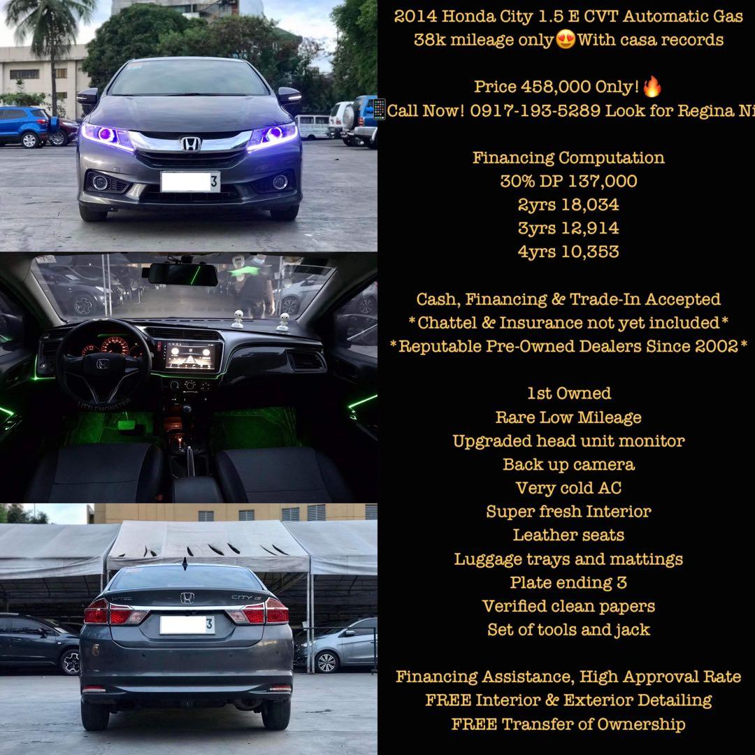 2014 Honda City 1.5E CVT Automatic Auto, Cars for Sale, Used Cars 