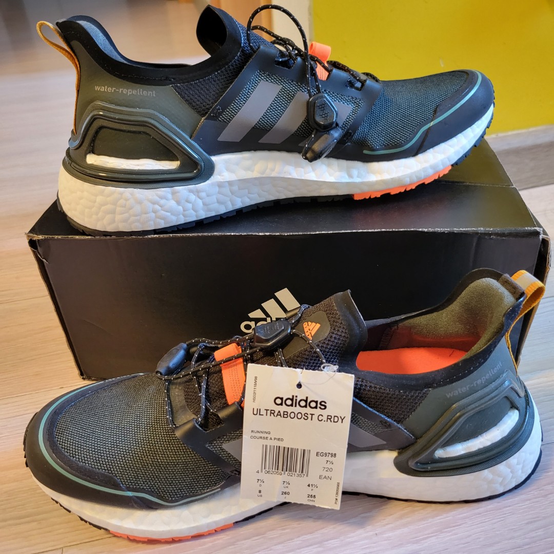 半價不議Adidas EG9798 UltraBoost Cold.Rdy Water-Repellent 防水跑鞋，Continental  防滑鞋底。, 男裝, 鞋, 波鞋- Carousell
