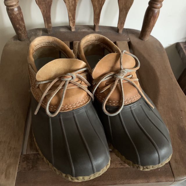 美國製l L Bean 百年經典獵鴨鞋雨鞋復古皮革bean Boots 戶外outdoor Llbean 古著美國老牌休閒鞋露營 他的時尚 鞋子在旋轉拍賣