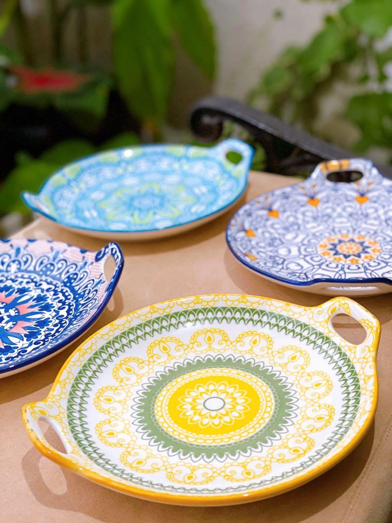 ✨ Wild Plates ✨ (Category: Dinnerware & Cutlery) located in Mandaluyong City. Submitted by denstuff (Listing ID 1128645503, Image 3). Description: ✨ Moroccan serving dishes 🎄Perfect for christmas gift ❗️Php 150 each ❗️MOP: Gcash ❗️MOD: SDD via grab/lalamove (SF c/o buyer) 💌 DM for deets and more photos. .