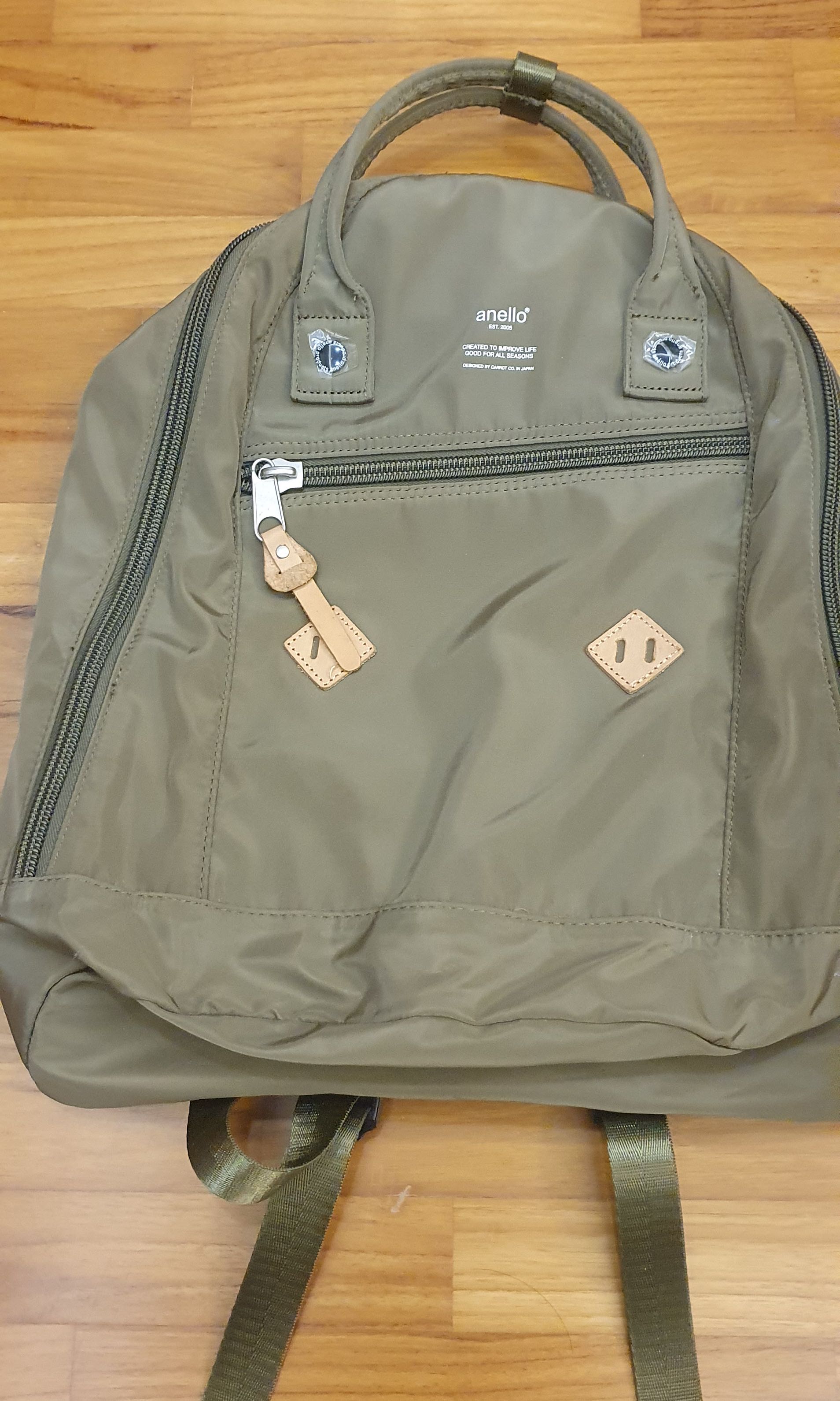 anello regular canvas square backpack