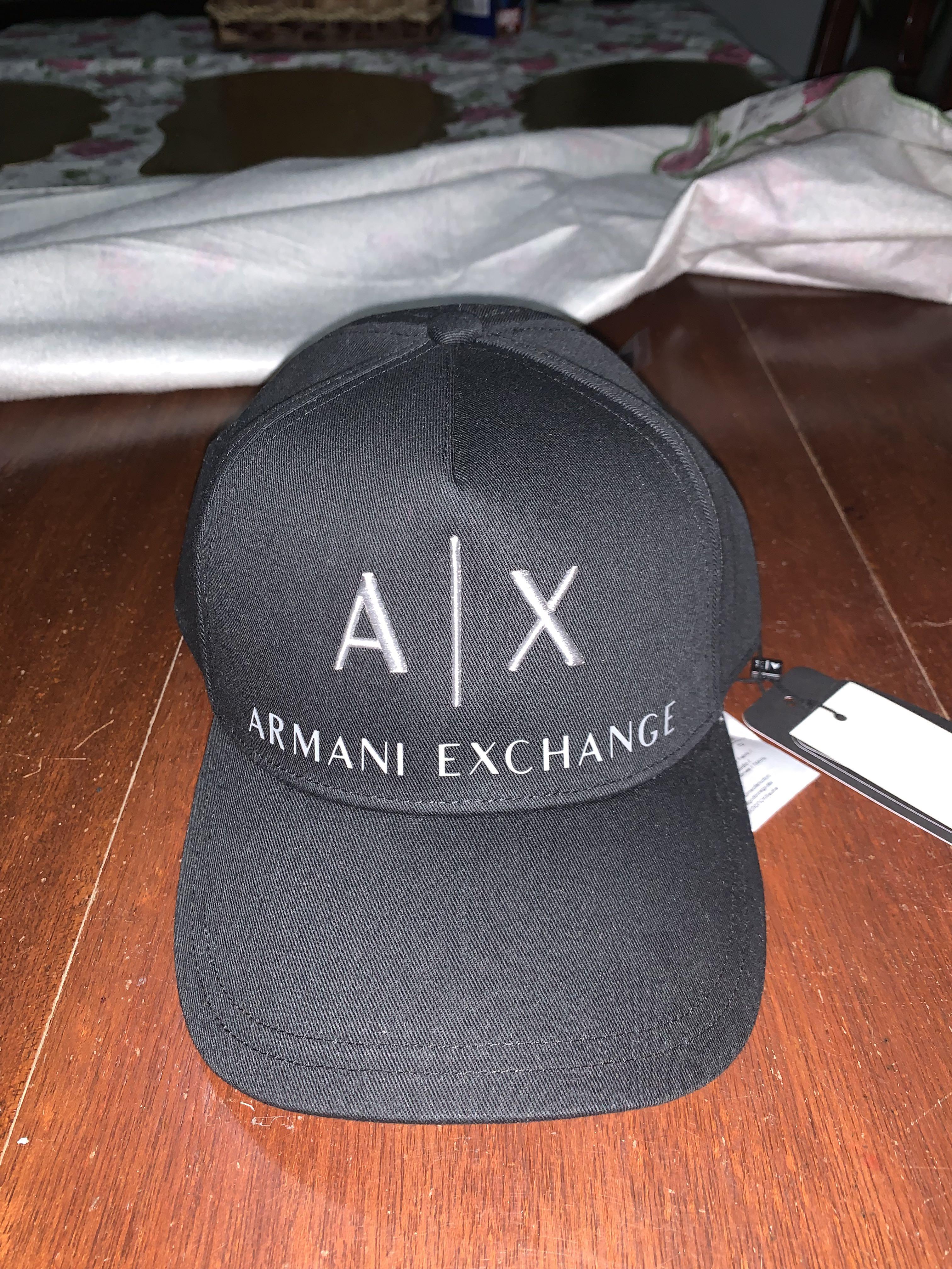 Armani on sale leather cap