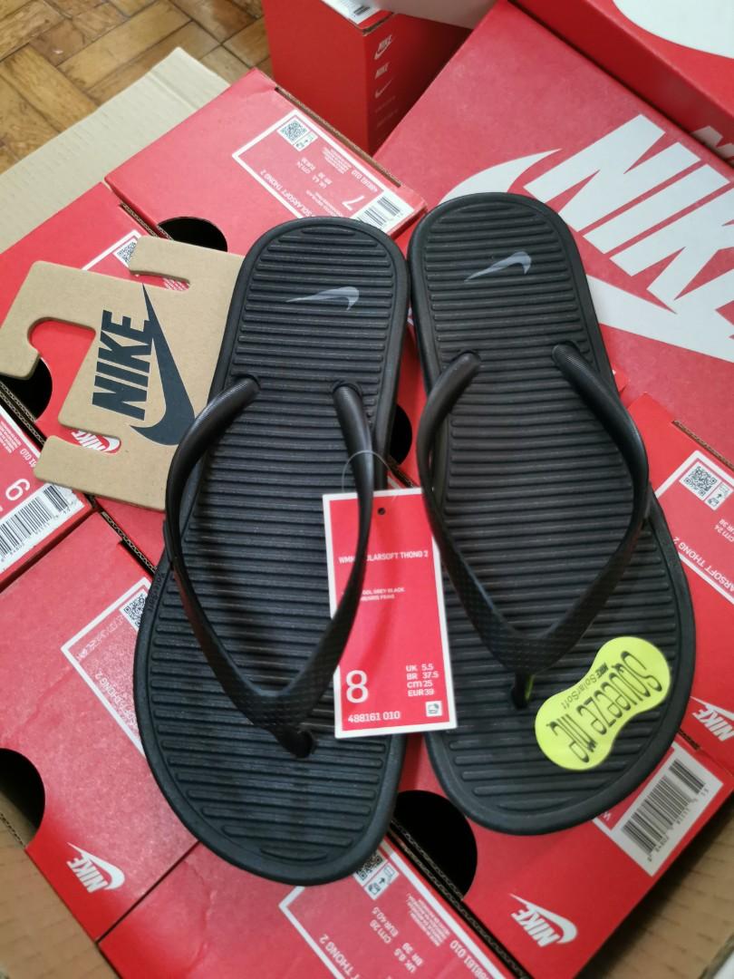 AUTH NIKE WOMEN SOLARSOFT THONG FLIP FLOPS SLIPPERS Women s
