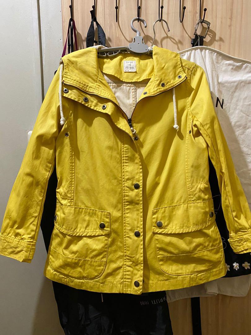 Authentic Gap Yellow Rain Jacket Women s Fashion Coats Jackets