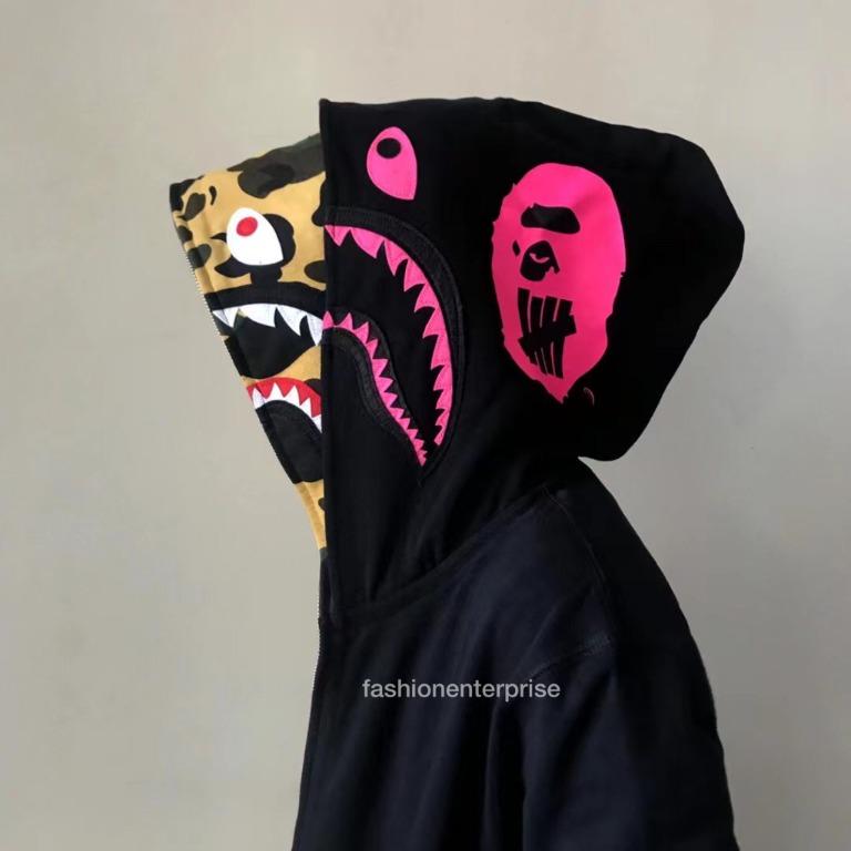 Bape x undefeated double shark hoodie clearance
