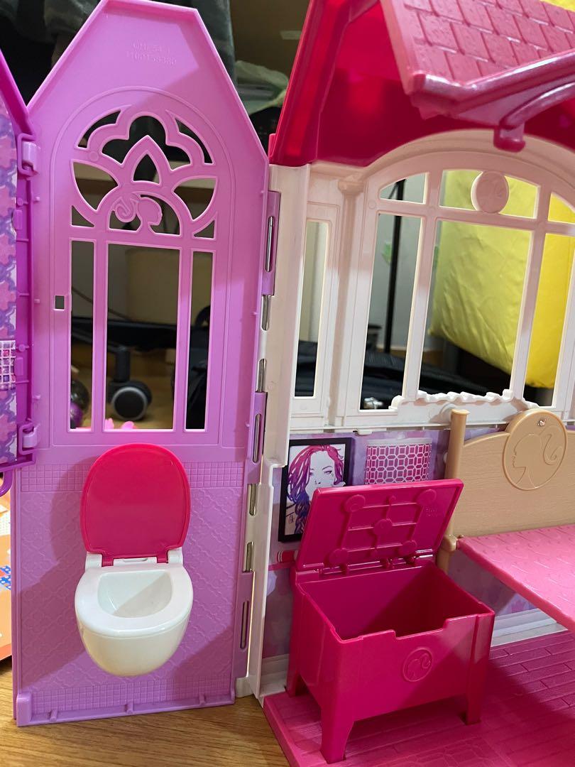 Barbie doll house play set clearance