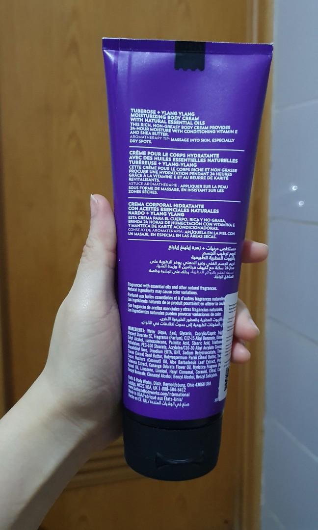 Bath & Body Works Aromatherapy Moisturizing Body Cream - Passion (with  Tuberose & Ylang-Ylang)
