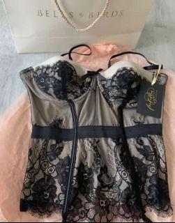 Bells and Birds floral Bustier (new)
