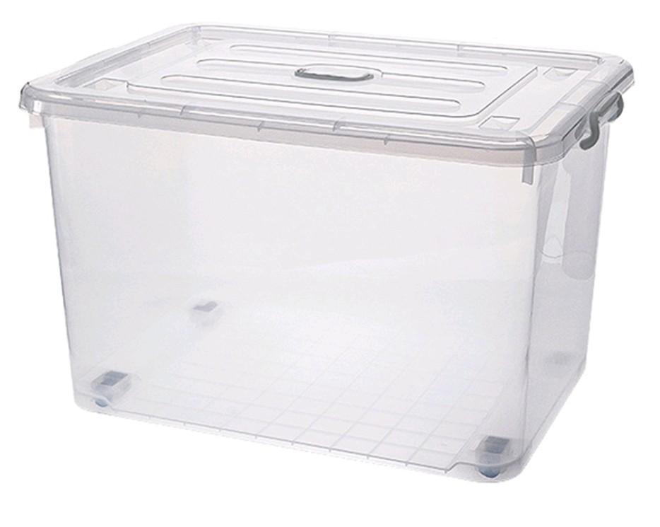 Big Plastic Storage Box w/ wheels, Furniture & Home Living, Home