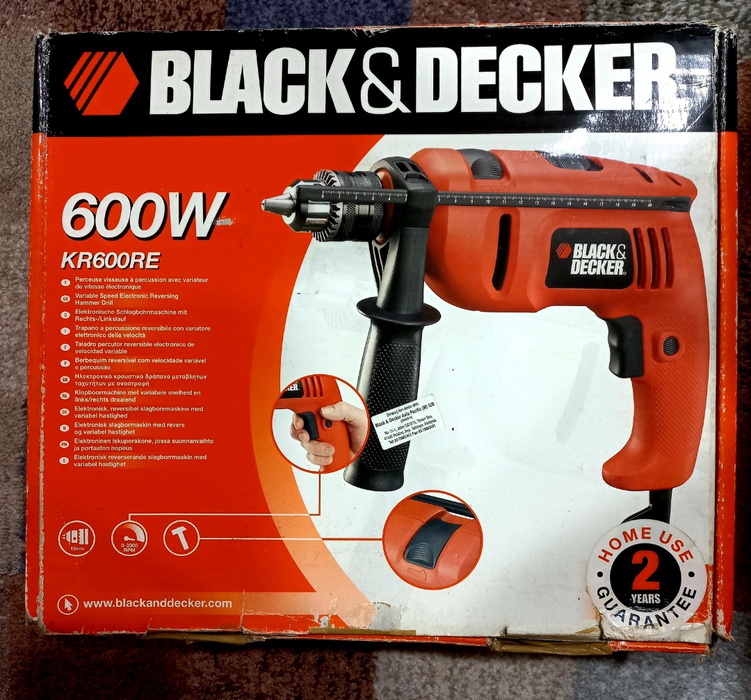 Black and decker 600w best sale drill