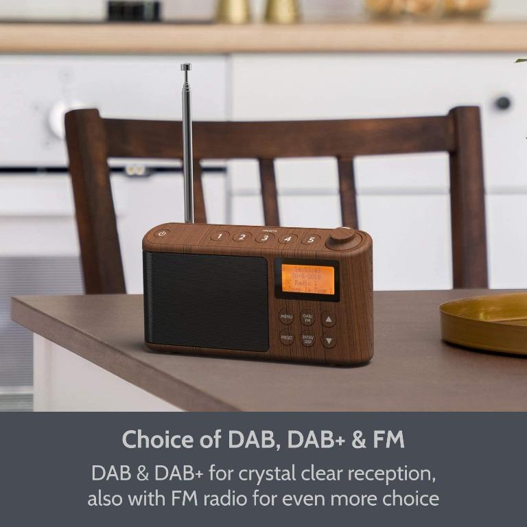 [BNIB] ibox Spectrum (79258PI) Rechargeable DAB/DAB+ & FM Radio, Mains