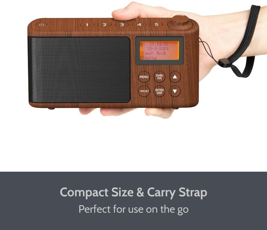 [BNIB] ibox Spectrum (79258PI) Rechargeable DAB/DAB+ & FM Radio, Mains