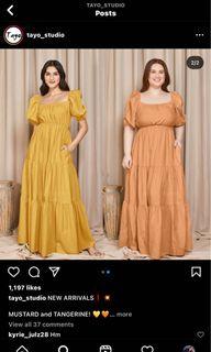 Brand New Beige / Nude Puff Dress Plus Size / Maternity Dress for Photoshoot