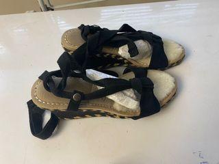 BRAND NEW UGG AMELIA ESPADRILLE WEDGE SANDALS BLACK