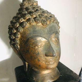 Bronze Buddha Head (Antique)