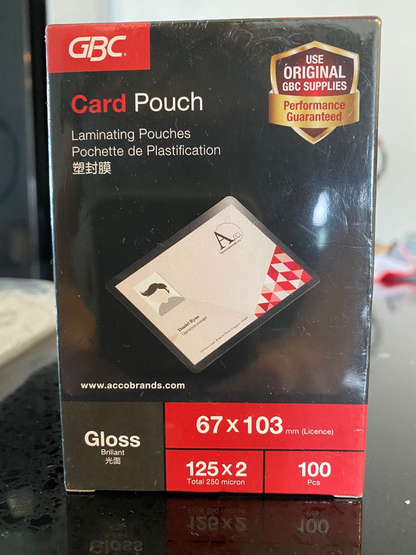 Card laminating pouches, Hobbies & Toys, Stationery & Craft on Carousell