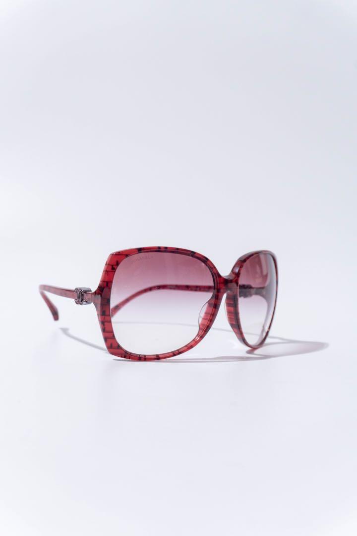 CHANEL CC Sunglasses 5216 Red Luxury Accessories on Carousell