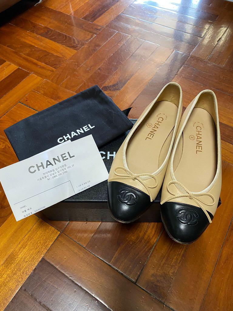 Chanel ballet flats 36.5 Clearance