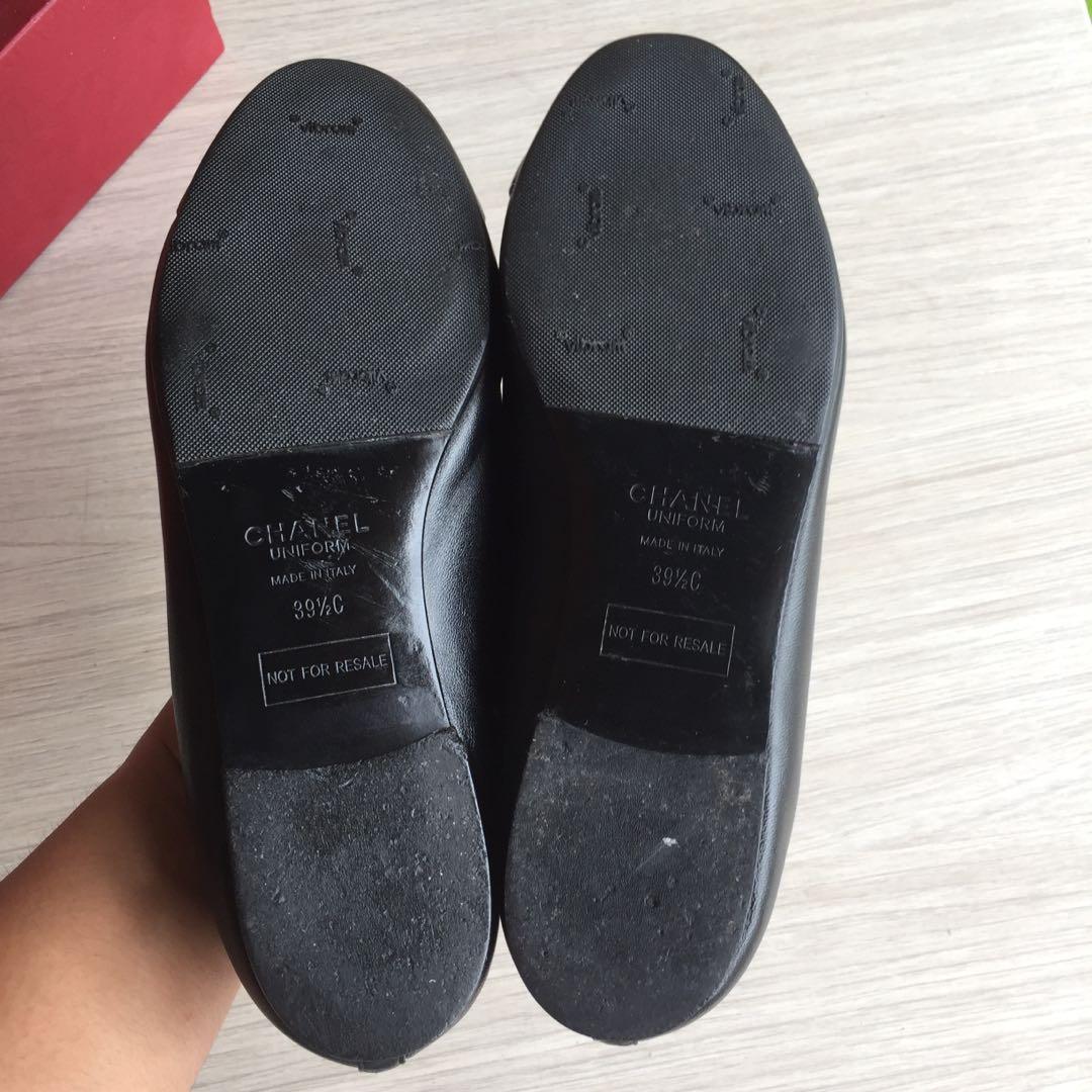 Chanel Uniform “ Not For Resale “ flat shoes size 39 1/2C, Fesyen Wanita, Sepatu di Carousell