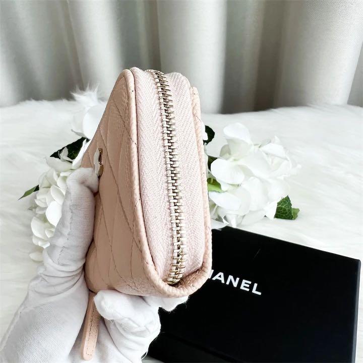 Chanel Card Holder Dark Beige Caviar Lghw