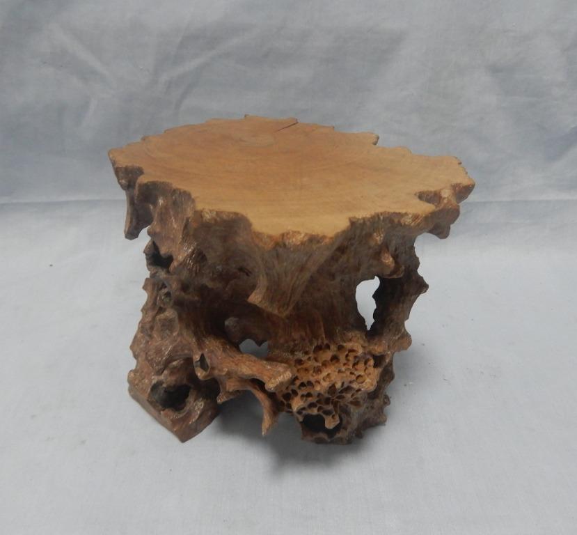 Carved Wooden Bonsai Stand BNWT M 