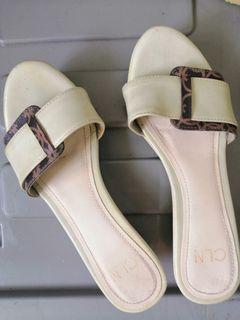 CLN wedge cream sandals