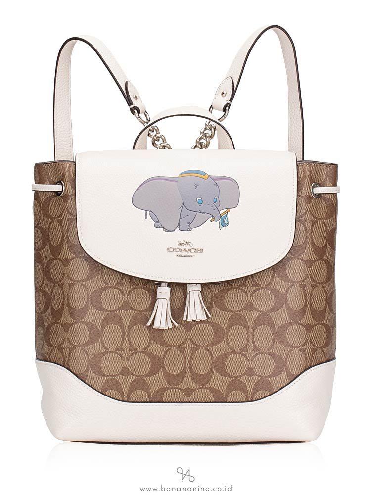 Authentic Disney X Coach Elle Backpack In Signature Canvas With Dumbo Women s Fashion Bags Wallets Backpacks on Carousell