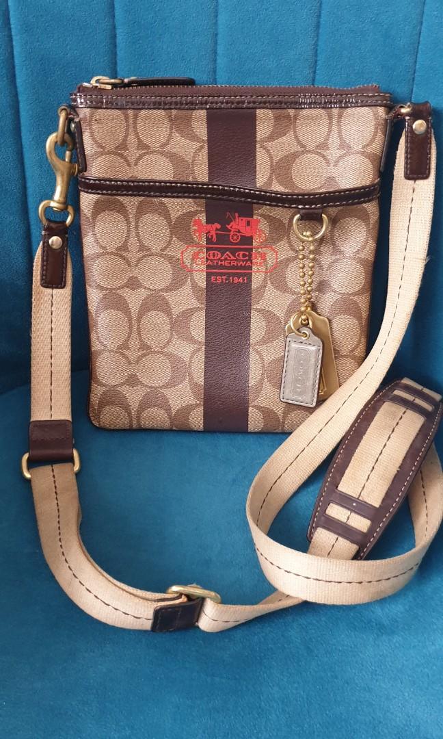 Coach leather sling bag price store