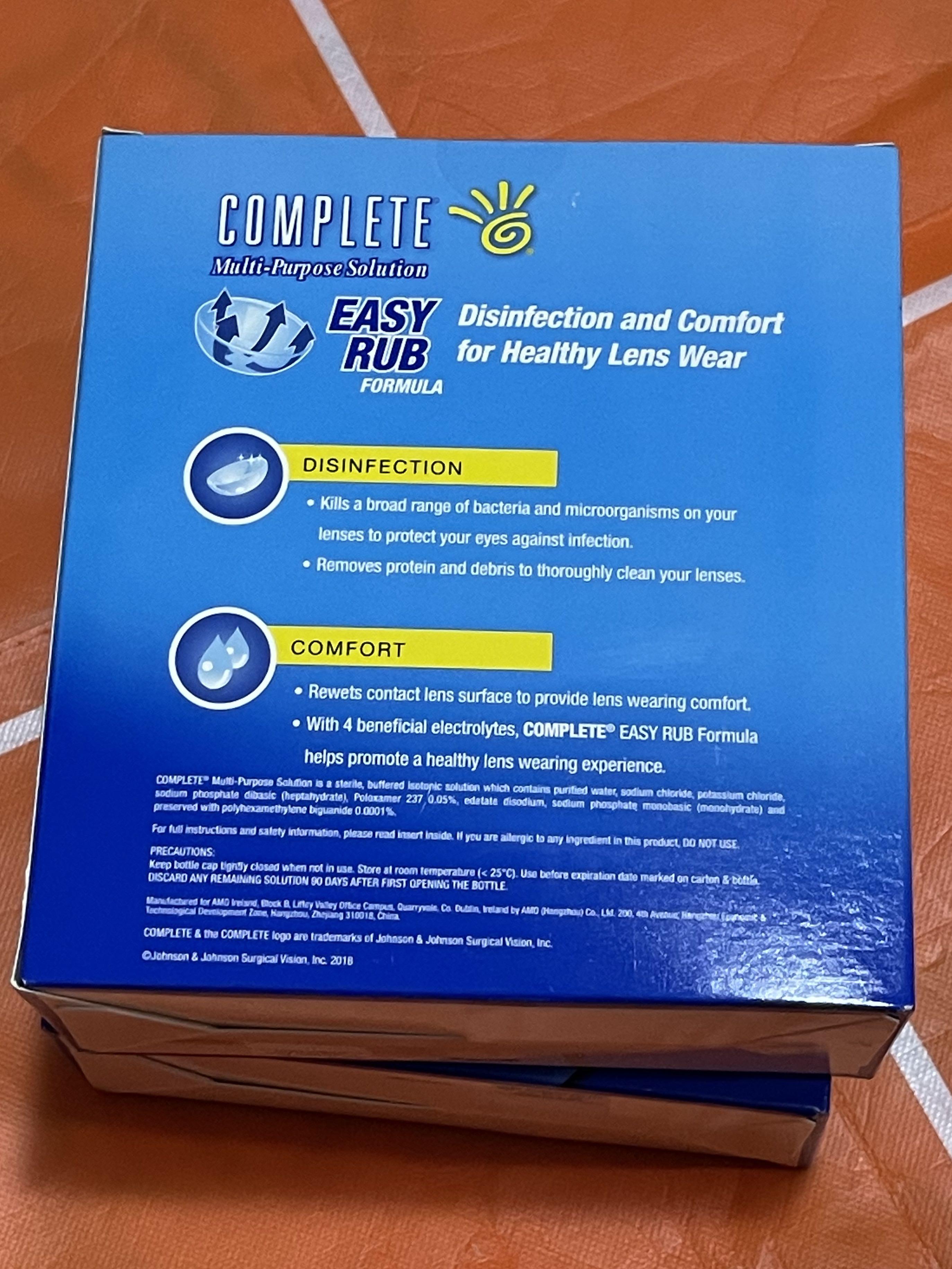 Complete Multi-Purpose Solution for Contact Lens Wearers, Beauty ...